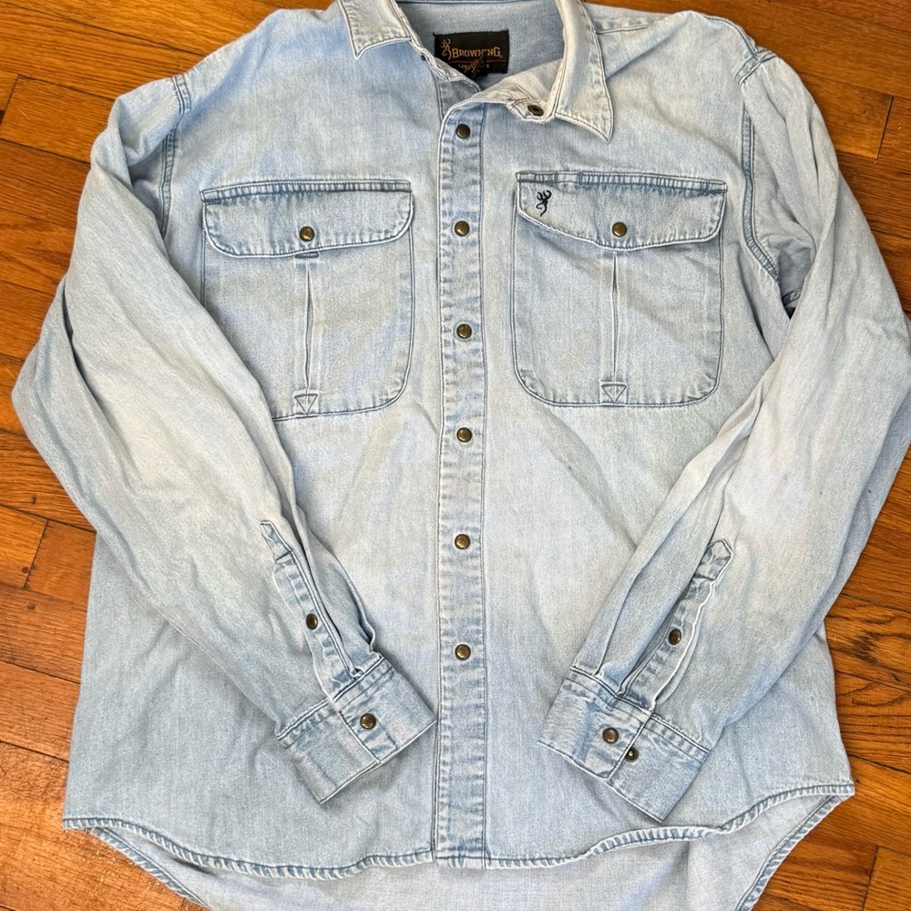 Browning vintage Light Blue Denim Shirt